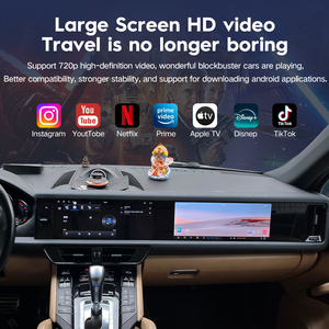 Carplay ไร้สายสำหรับ Porsche Macan จอคู่ 12.3 นิ้ว วิทยุติดรถยนต์ Qualcomm Android พร้อมระบบนำทาง GPS 4G มัลติมีเดีย เครื่องเล่นซีดี อัตโนมัติ - Product Image 4