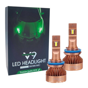 Phare LED 9012 super lumineux pour voitures camions 6000K-6500K couleur 55W aluminium H11 Compatible pour <span class=keywords><strong>Audi</strong></span> <span class=keywords><strong>Q7</strong></span> X6 X5 modifié de loin nouveau - Product Image 1