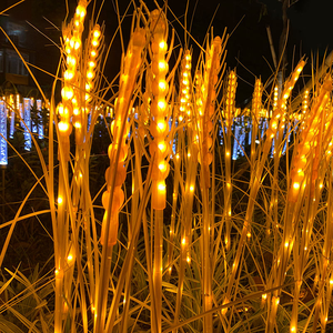 Lampes solaires d'extérieur étanches pour jardin, allées <span class=keywords><strong>et</strong></span> pelouses, imitant la <span class=keywords><strong>nature</strong></span>, lumineuses, en forme de roseaux <span class=keywords><strong>et</strong></span> de riz, pour aménagement paysager - Product Image 3