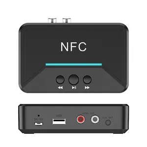BT200 HIFI NFC Drahtlose Bluetooth 5,0 Empfänger Adapter 3,5mm AUX RCA Jack Mikrofon Freisprechen Anruf Bluetooth Auto Audio Empfänger