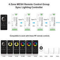 C210Z 4 Zone MESH Remote GroupSync Tuya Smart Zigbee Mini 24/48V Controlador de cambio de color Decoración Control de luz LED