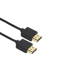 Câble OEM 0,5m 1m 2m 3m 5m de haute qualité plaqué or, fin et mince, OD:4,5mm, sortie vidéo haute définition 1080P 4K