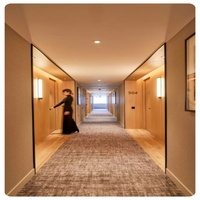 Tapis 7.5mm Pile Hight Pattern Luxury Axminster Carpet, Hotel Colorful Wall to Wall Carpet