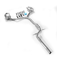 Système d'échappement pour Audi A6L C7, section intermédiaire arrière, double sortie, silencieux à soupape électrique, échappement performance Cat-Back