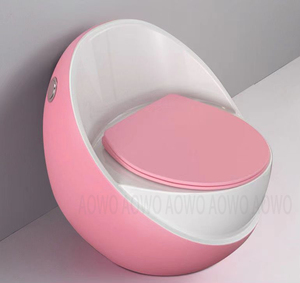Porte-papier hygiénique skibidi forme d'oeuf unique nouvelle salle de bain sanitaire rond s piège toilette commode en céramique wc cuvette de toilette - Product Image 6