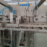 Machine de formage, remplissage, scellage et étiquetage entièrement servo pour sachets Doypack de détergent liquide et produits chimiques quotidiens en emballage stand-up
