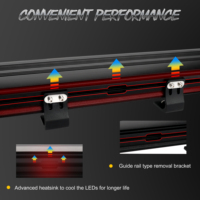 Nouvelle barre lumineuse LED BRTLED 4x4 double rangée pour camion, 14/20 pouces, 12V-24V, super lumineuse, étanche IP68, 120W-180W, éclairage tout-terrain