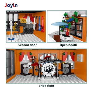 Club de musique 1683 pièces Blocs de construction jouets avec lumières pour enfants Scène musicale interactive Amusant - Product Image 5