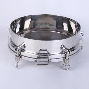 Tapa de Boca de Inspección Sanitaria de Acero Inoxidable 304/316L de Apertura Rápida, Abertura Exterior, Brida para Recipientes a Presión - Product Image 4