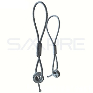 ลวดสลิงเหล็กเคลือบสังกะสีรุ่นใหม่ล่าสุด พร้อมห่วงยกและชุดคลัตช์ ทนทาน ป้องกันการกัดกร่อน - Product Image 5