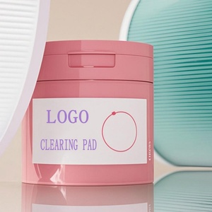 100g 120g 150g <b>Plastic</b> PP <b>Jars</b> Frosted Cosmetic Cream Container with Spoon Cotton Pads <b>Jar</b> with Tweezers - Product Image 1