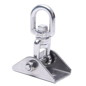 Крюк-кронштейн из нержавеющей стали с поворотом на 360°, 90x40 мм, для подвесных систем, потолочного крепления, настенного монтажа, для гамаков, йоги, бокса - Product Image 4