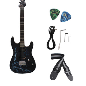 IRIN China produce la guitarra acústica ST de instrumento desplumado en blanco y negro más vendida - Product Image 2