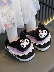 2025 Sonbahar/Kış Yeni Çocuk Modası Peluş Terlikler, Sevimli Tüylü İç Mekan Ev Terlikleri, Küçük Kızlar İçin Sıcak Yatak Odası Terlikleri - Product Image 5