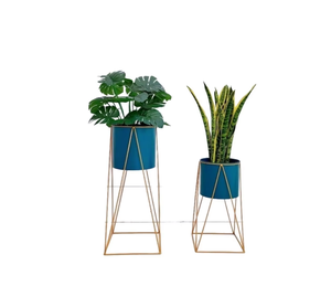 실내 가정용 유니버설 거실 화분 브래킷 우아한 꽃 북유럽 조명 럭셔리 철 바닥 스탠딩 플라워 랙 - Product Image 6