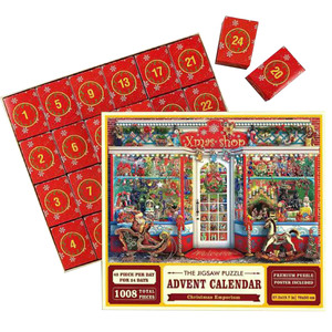 Customized with Pictures 1000 Pieces <b>Advent</b> <b>Calendar</b> 24 Days Christmas Countdown <b>Calendar</b> Puzzles Surprise Gift <b>Box</b> for Kids - Product Image 1