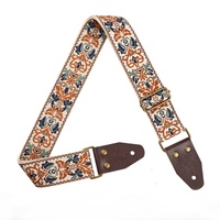 Bandoulière classique acoustique et basse de style ethnique ceinture en tissu brodé jacquard accessoires de guitare de style de luxe