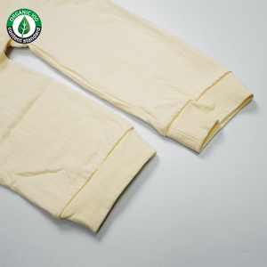 100% pyjamas pour femmes en coton biologique respirant le plus doux et confortable, pyjama de couchage avec pantalon à col en V avec logo personnalisé en gros - Product Image 4