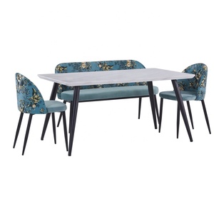 Muestra libre barato casa muebles de MDF de madera de lujo moderno mesa de <span class=keywords><strong>comedor</strong></span> con patas de Metal - Product Image 5