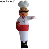 Gonflable Chef Air Dancer Personnalisé Bienvenue Agitant Caractère Gonflable Tube Homme Ciel Danseur Homme Chef Gonflables Publicité