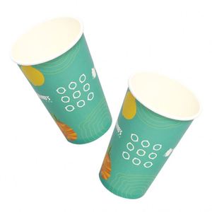 Logo Printing Vending Machine Coffee Paper Cups Disposable Single Wall Paper Insulated Coffee Cup with Lids Craft Paper Custom
