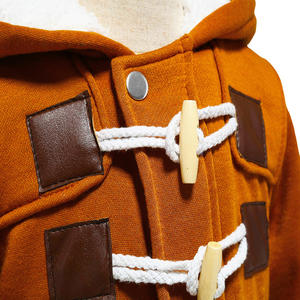 Vestes pour bébés garçons, manteau chaud en coton pour enfants de 1 à 5 ans, avec fermeture éclair, trois boutons, à capuche, vêtements décontractés pour enfants de 1 à 5 ans - Product Image 5