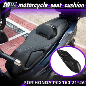 Coussin <span class=keywords><strong>de</strong></span> siège <span class=keywords><strong>de</strong></span> remplacement en cuir PU pour <span class=keywords><strong>moto</strong></span> PCX160 2021-2026, pour conducteur et passager, soulagement <span class=keywords><strong>de</strong></span> la pression et confort - Product Image 1