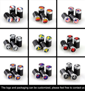 Bouchons de <span class=keywords><strong>valve</strong></span> de roue de <span class=keywords><strong>pneu</strong></span> de <span class=keywords><strong>pneu</strong></span> de voiture en fibre de carbone avec logo personnalisé en vente - Product Image 4