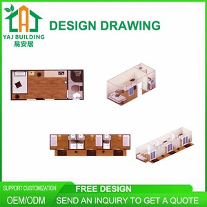 Produttore di Case Prefabbricate Personalizzate, Cabina Ufficio Container, Case Prefabbricate con 2/3 Camere da Letto, <span class=keywords><strong>Casa</strong></span> Mobile Prefabbricata - Product Image 3