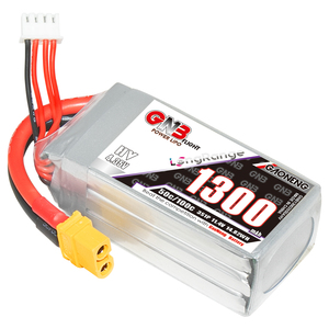 Batería LiPo GAONENG GNB 1300MAH 11.4V HV 3S 50C 100C HV XT60, Paquete Flexible de Largo Alcance para Dron FPV FreeStyle, LiHV de Alto Voltaje - Product Image 1