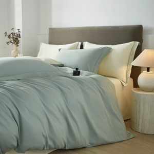 Parures de lit en bambou douces et personnalisées, couleurs blanches, de qualité supérieure, à prix abordable, avec draps plats - Product Image 4