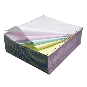 Papier autocopiant 4 plis jaune bleu rose CB CFB CF 48/50/55/60/62 g/m² pour impression informatique en rouleau, en boîte ou en rame - Product Image 1