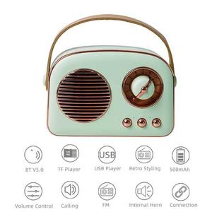 Usine de haute qualité Mini dessin animé rétro sans fil haut-parleur Subwoofer Portable Figurine haut de gamme cadeau haut-parleurs professionnels - Product Image 6