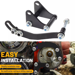 Chevrolet SBC350 Power Steering Pump Mount <b>Bracket</b> 3129BK Black And <b>Silver</b> For Replace Repair - Product Image 4
