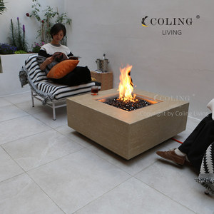 G007 Modern Outdoor Gas Fire <span class=keywords><strong>Pit</strong></span> Garden Patio Villas NG LPG Chimenea Hormigón Gas Fire <span class=keywords><strong>Pit</strong></span>-Factory Direct - Product Image 4