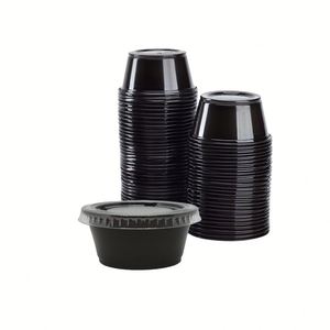 Vasos de plástico desechables para salsa, mini recipientes de PP con tapa, varios tamaños, gran venta. - Product Image 3