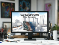 Revit Versión Educativa 3 Años 2023-2026, Software de Dibujo y Diseño Asistido por Computadora