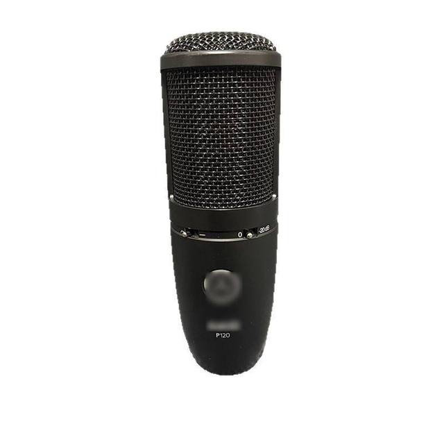 P120 Professional Wired Condenser Microphone Noise Cancelling for Cardioid Pattern 20Hz-20kHz Frequency Response Desktop Studio