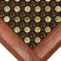 Tapis de siège chauffant en pierre de tourmaline de jade naturelle infrarouge lointain
