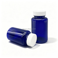 Bouteilles de médicaments en plastique PET de couleur personnalisée avec bouchon à vis, flacons pour compléments vitaminiques, petits flacons pour pilules avec impression sérigraphique