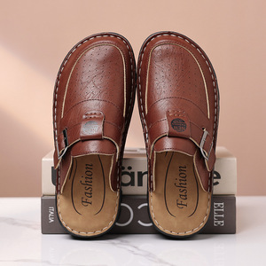 รองเท้าแตะแบบปิดส้นสีดำพร้อมสายรัดแบบหัวเข็มขัด พื้นหนา 3.5 ซม. สำหรับผู้ชายและผู้หญิง สวมใส่ลำลองกลางแจ้ง - Product Image 2