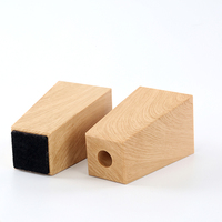 Pieds de meubles coniques en plastique, 65 mm en haut, 45 mm en bas, 115 mm de hauteur, avec plaque de montage pour canapé, fauteuil, chaise