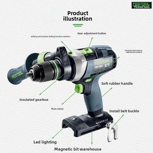<span class=keywords><strong>Perceuse</strong></span> à percussion sans fil FESTOOL TPC 18/4 I-Basic CN (outil nu), Réf. 577750 - Product Image 2