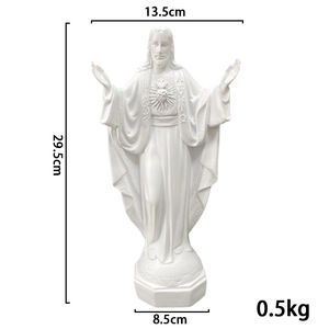 Holy Heart <strong>of</strong> Jesus Collection Religious Resin Crafts Saint <strong>Joseph</strong> <strong>Statue</strong> <strong>St</strong> Francis Sculpture Jesus Figurine for Home Decor - Product Image 6