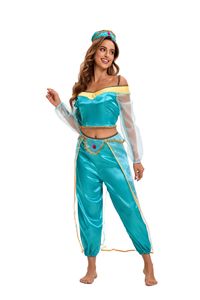 Lámpara mágica <span class=keywords><strong>de</strong></span> Aladino para Halloween, disfraz <span class=keywords><strong>de</strong></span> danza del vientre para adultos, disfraz <span class=keywords><strong>de</strong></span> puesta en escena, vestido <span class=keywords><strong>de</strong></span> <span class=keywords><strong>princesa</strong></span> Jasmine transfronterizo, Top - Product Image 6