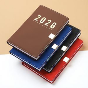 2026 Customizable Black Journal Notebooks Embossed Cork Customizable Journals Elastic Band Saddle Stitching New Year Promotion - Product Image 2