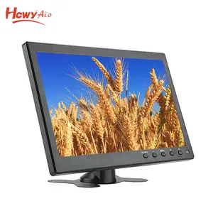 คุณภาพสูง 1280*800 หน้าจอ IPS 10 นิ้ว TFT สีรถ Headrest Monitor 10 นิ้ว Roof Mount TFT LCD BNC Monitor