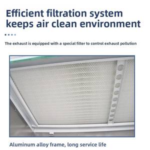 Класс 100, горизонтальный ламинарный вытяжной шкаф с фильтром Hepa, новое состояние, Лабораторный шкаф с ламинарным потоком, чистый стенд - Product Image 6