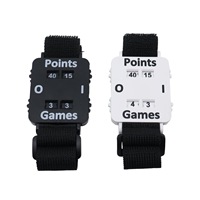 Compteur de score de padel professionnel réglable avec sangle élastique, compteur mécanique en nylon et plastique pour l'entraînement