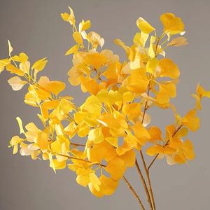 Branches et feuilles artificielles de Ginkgo Late Elm 46g pour la décoration DIY, l'aménagement paysager et la décoration intérieure - Product Image 3